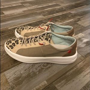 Hey dude leopard shoes